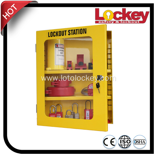 Yellow Steel Combination Safety Group Lockout Tagout Box